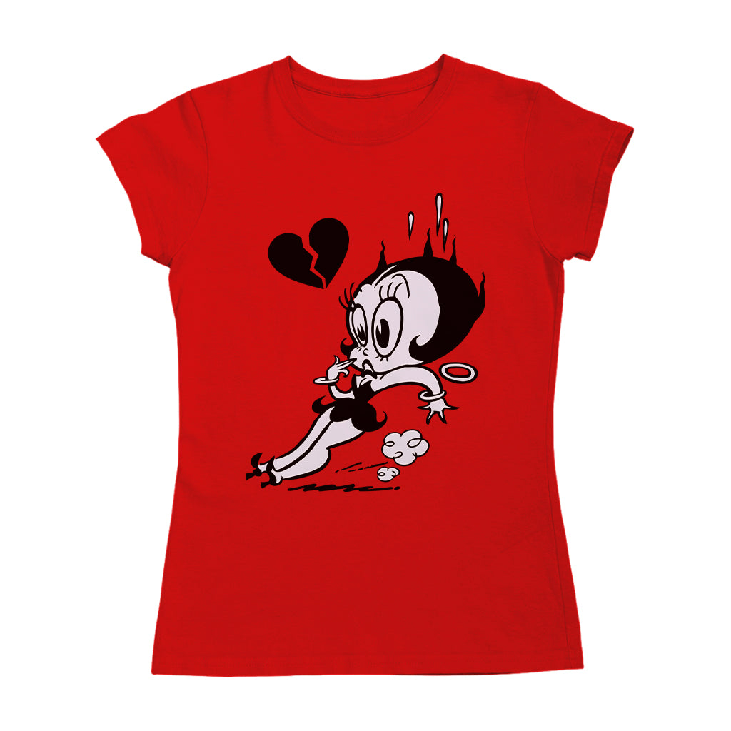 Betty Boop Heart Broken Skid Women's T-Shirt