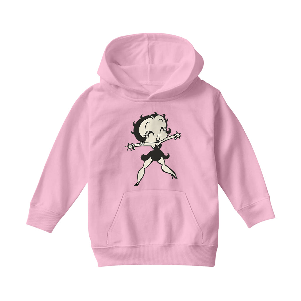 Betty Boop Standing Starfish Kids Hooded Sweatshirt