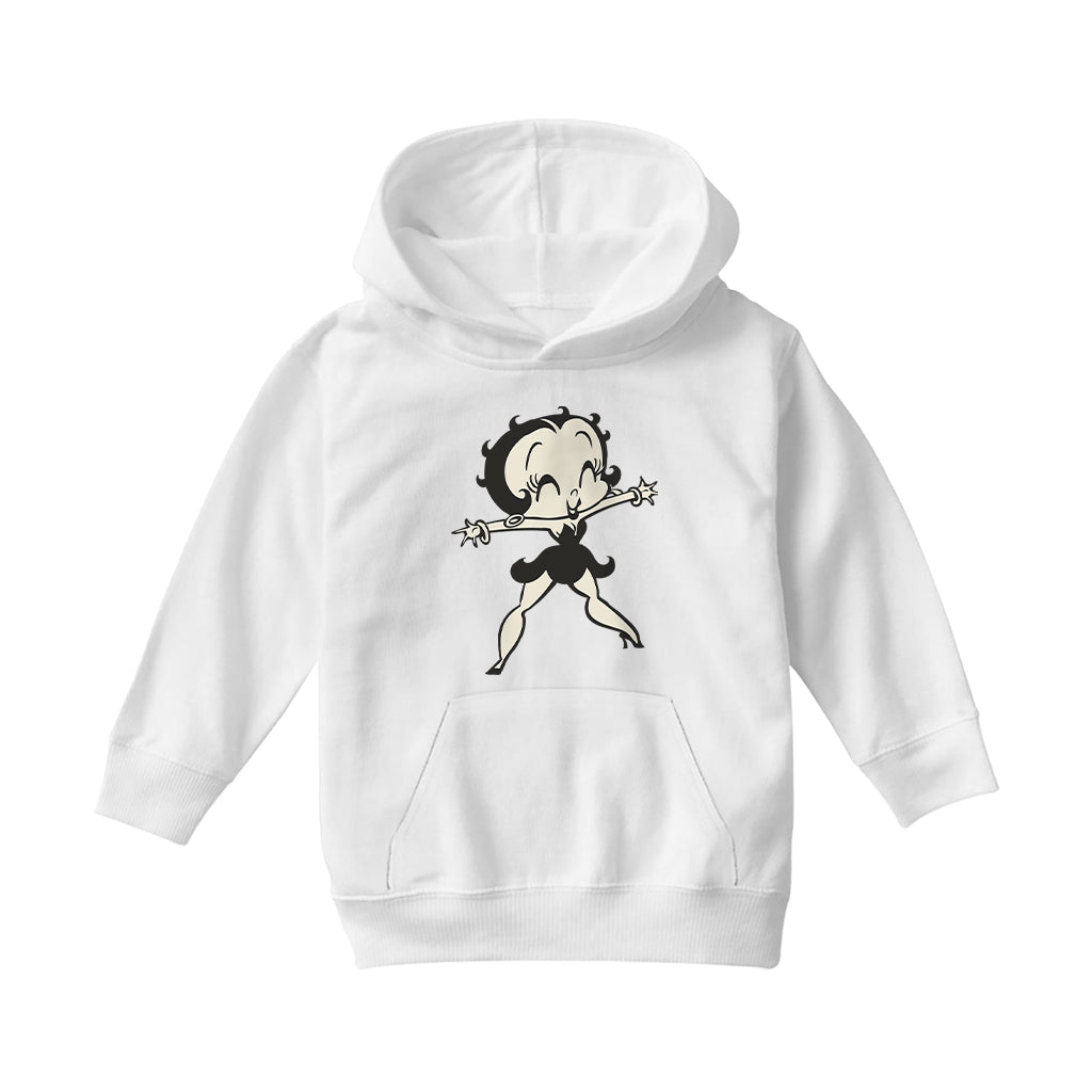 Betty Boop Standing Starfish Kids Hooded Sweatshirt