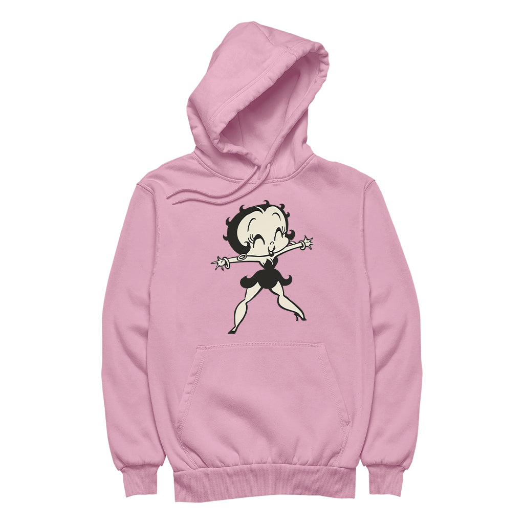 Betty Boop Standing Starfish Men's Hooded Sweatshirt