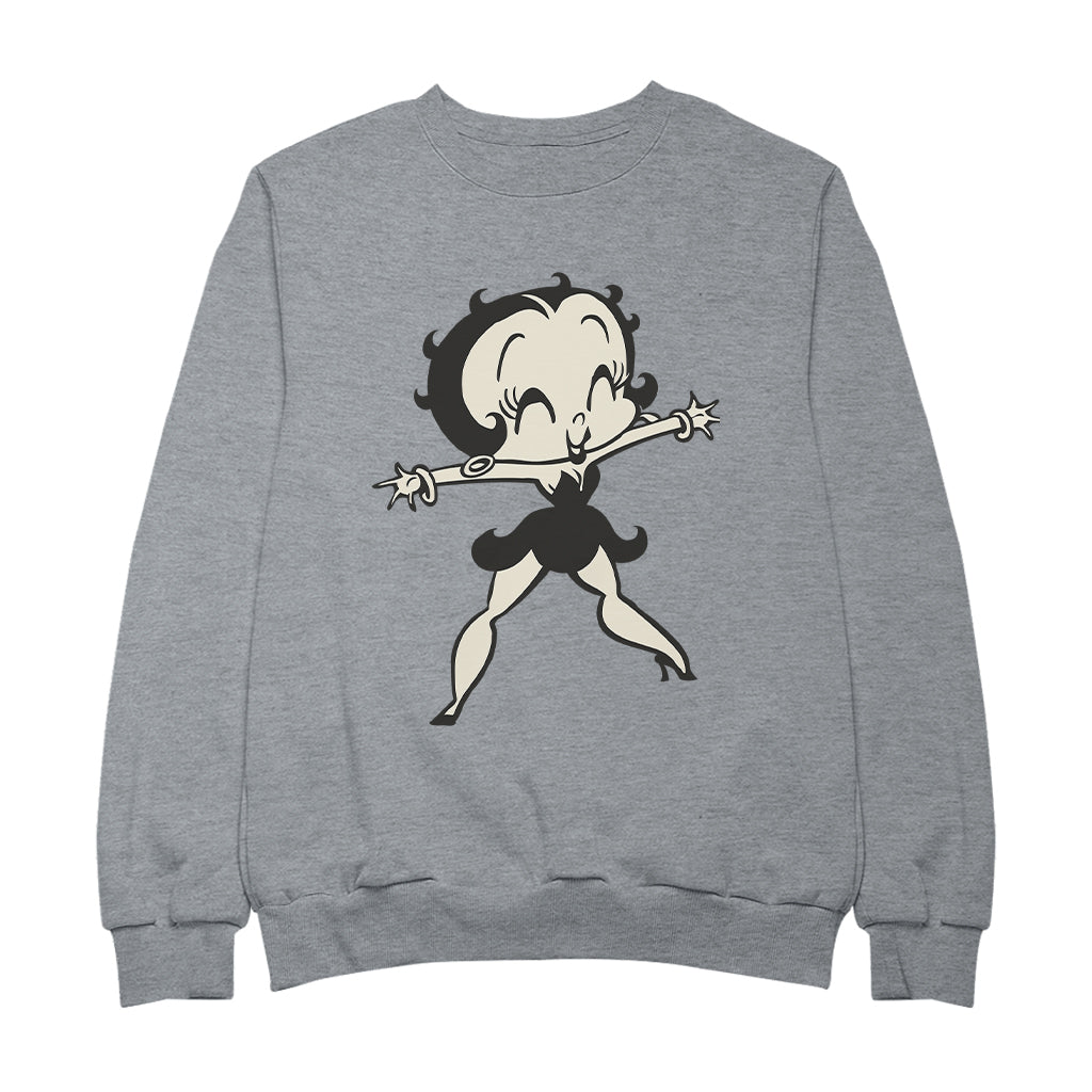 Betty Boop Standing Starfish Men's Sweatshirt