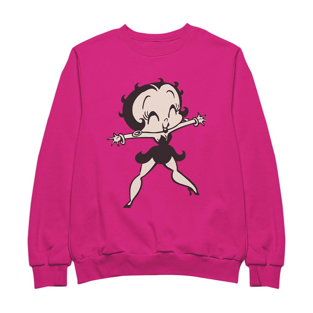 Betty Boop Standing Starfish Men's Sweatshirt