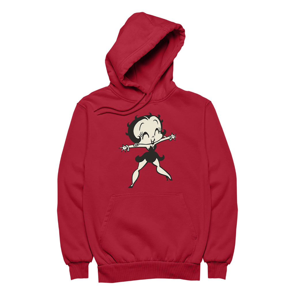 Betty Boop Standing Starfish Women's Hooded Sweatshirt