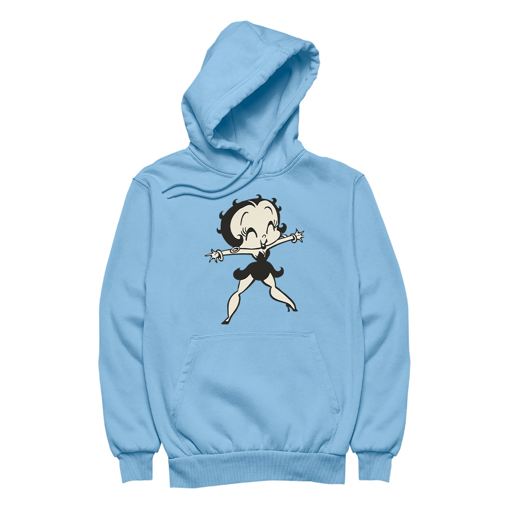 Betty Boop Standing Starfish Women's Hooded Sweatshirt