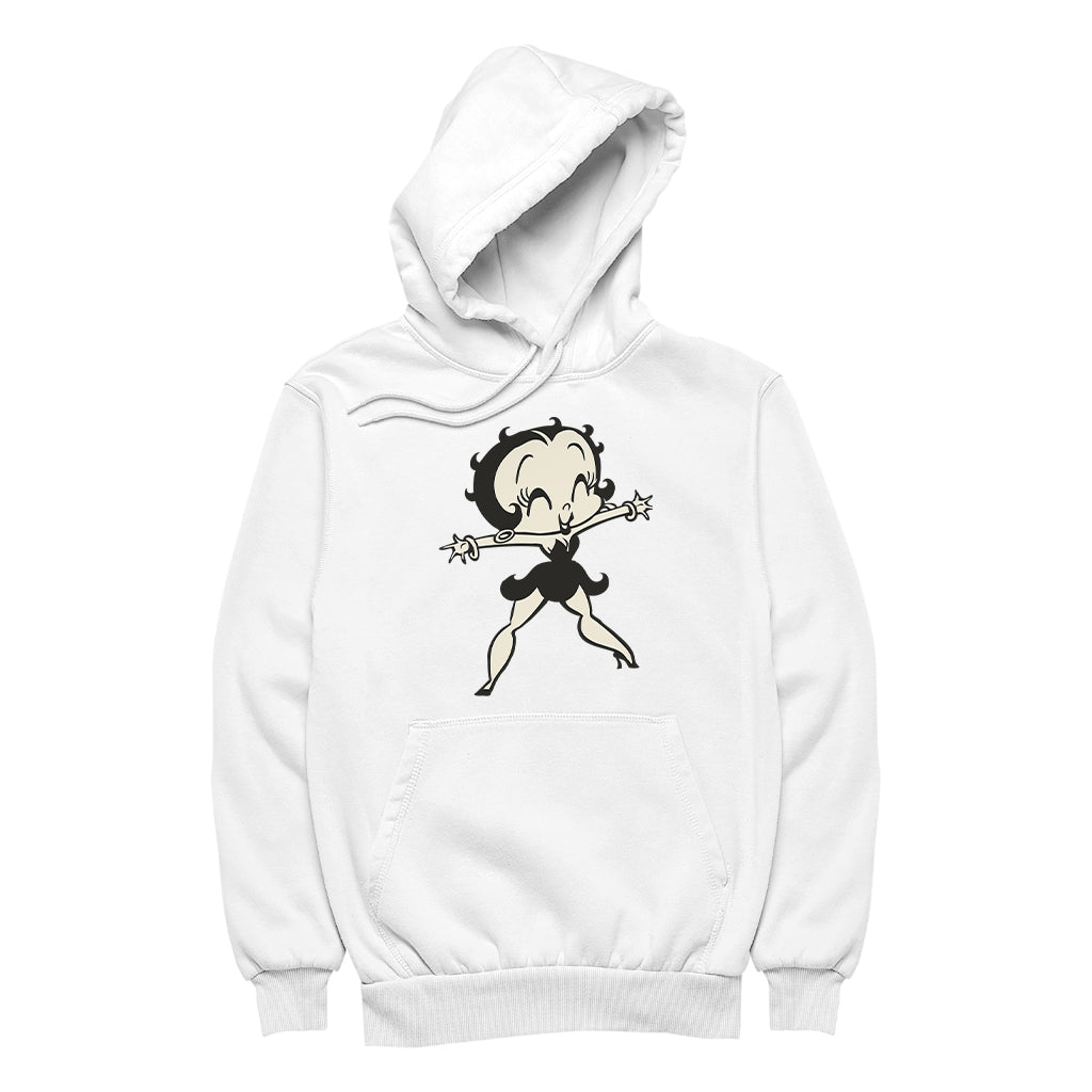 Betty Boop Standing Starfish Women's Hooded Sweatshirt