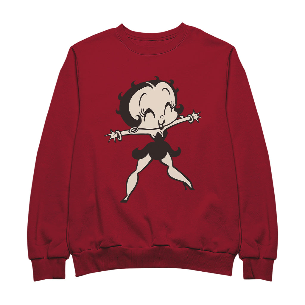 Betty Boop Standing Starfish Women's Sweatshirt