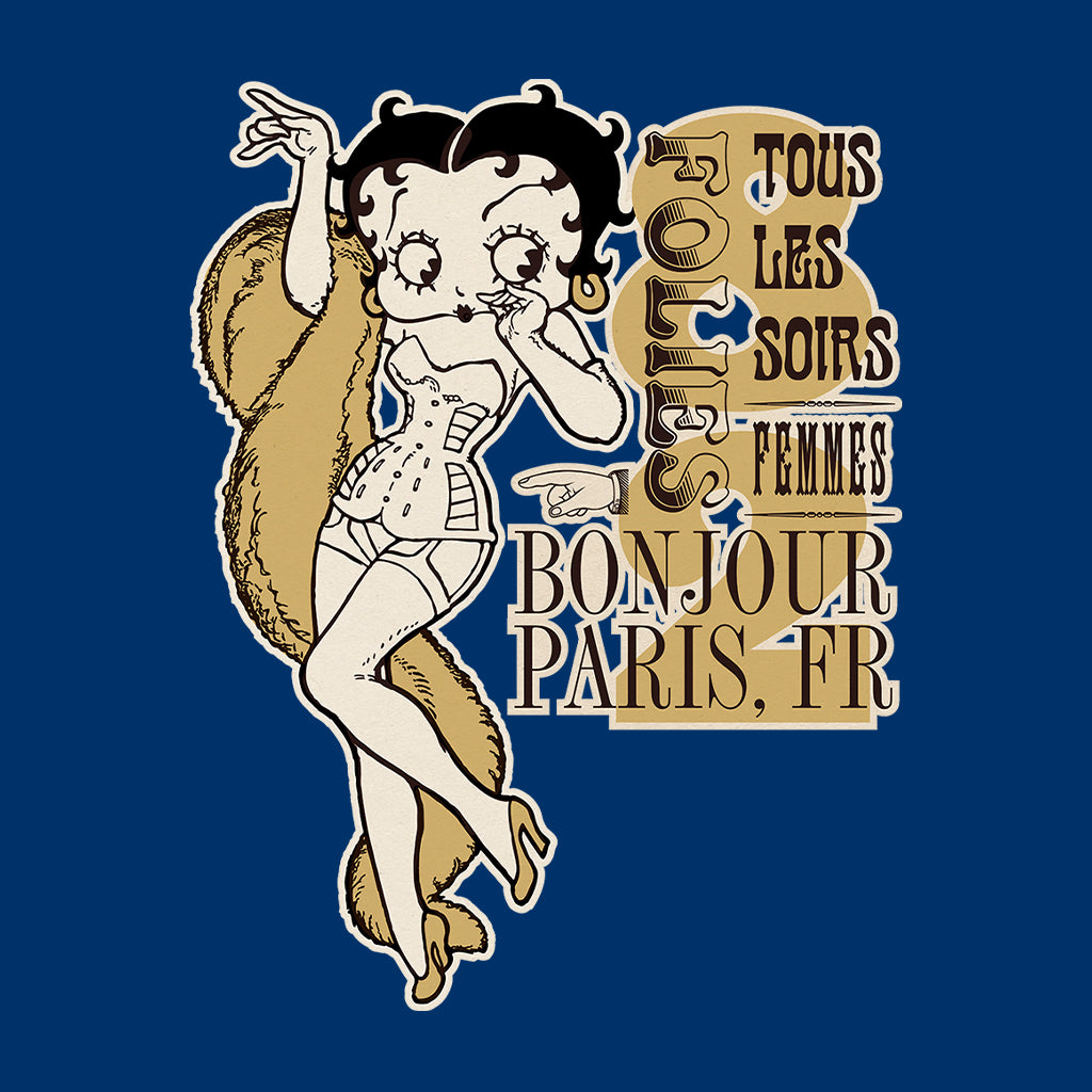 Betty Boop Bonjour Paris, FR Men's Hooded Sweatshirt