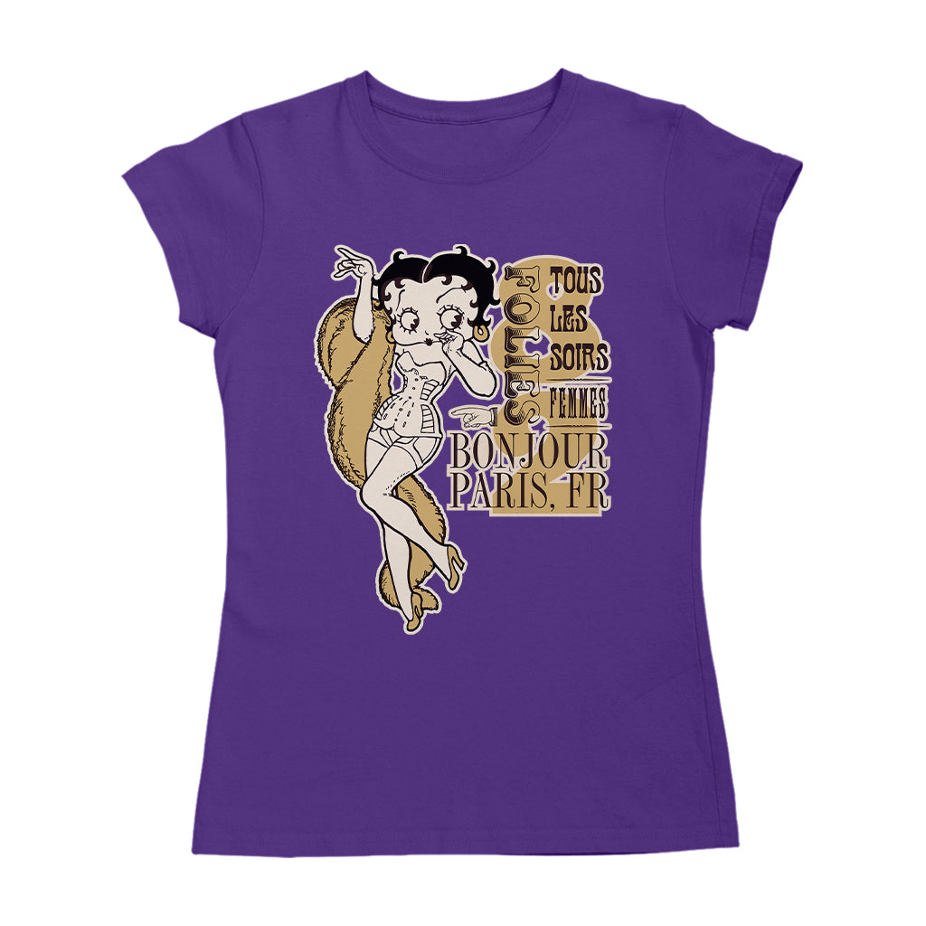 Betty Boop Bonjour Paris, FR Women's T-Shirt