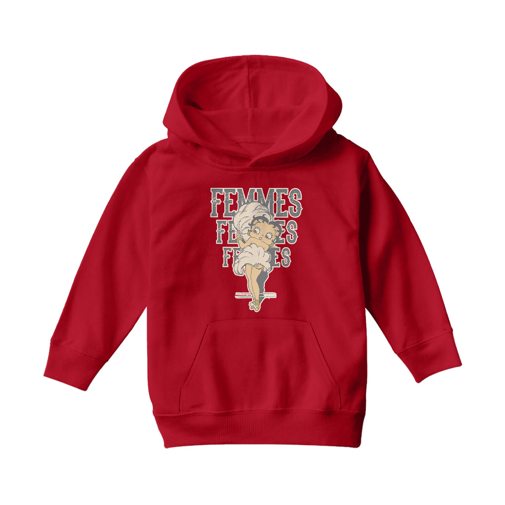Betty Boop Femmes Fans Kids Hooded Sweatshirt