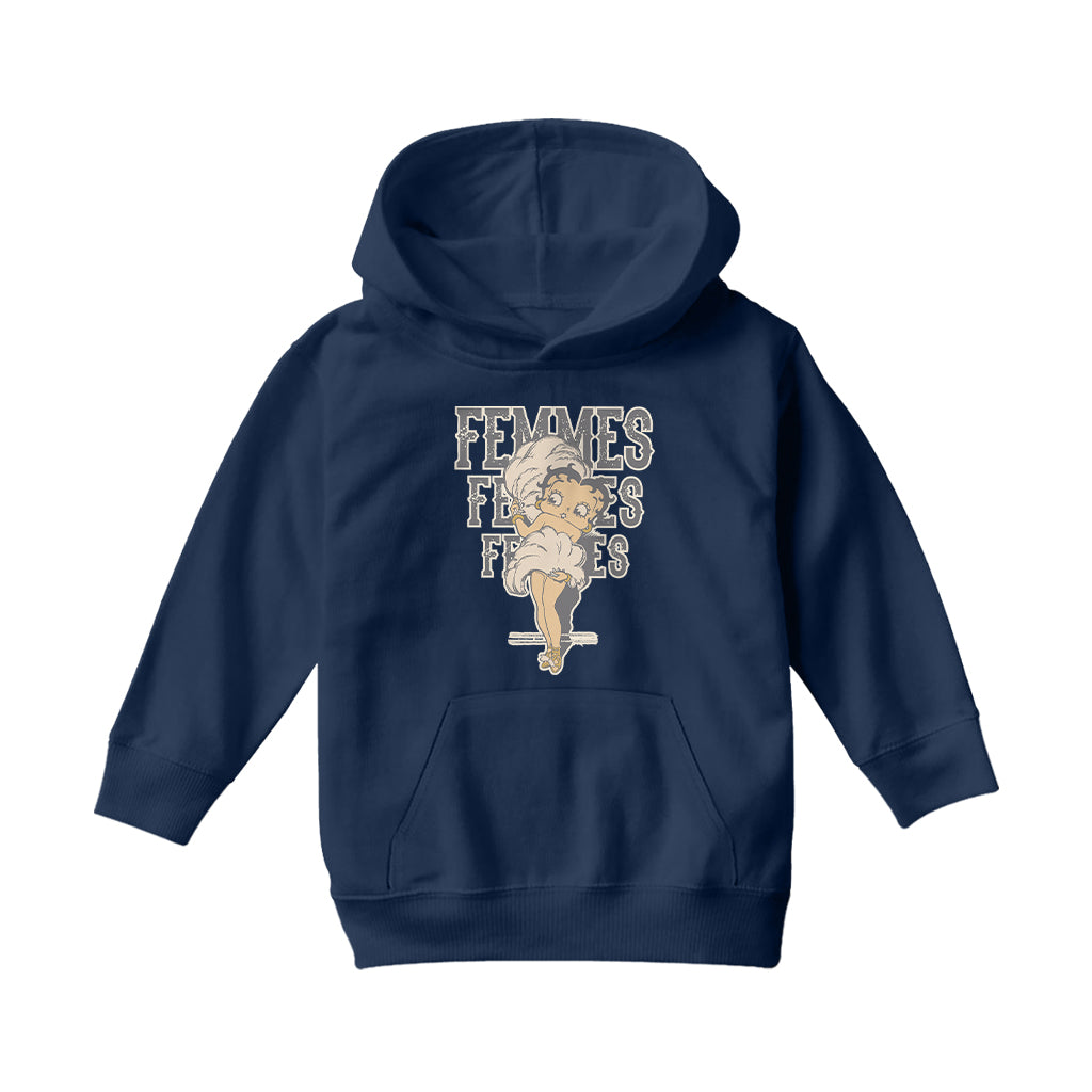 Betty Boop Femmes Fans Kids Hooded Sweatshirt