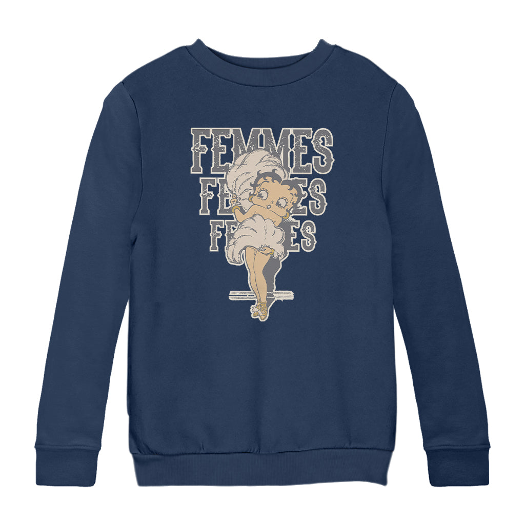 Betty Boop Femmes Fans Kids Sweatshirt