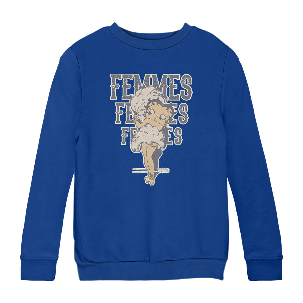 Betty Boop Femmes Fans Kids Sweatshirt