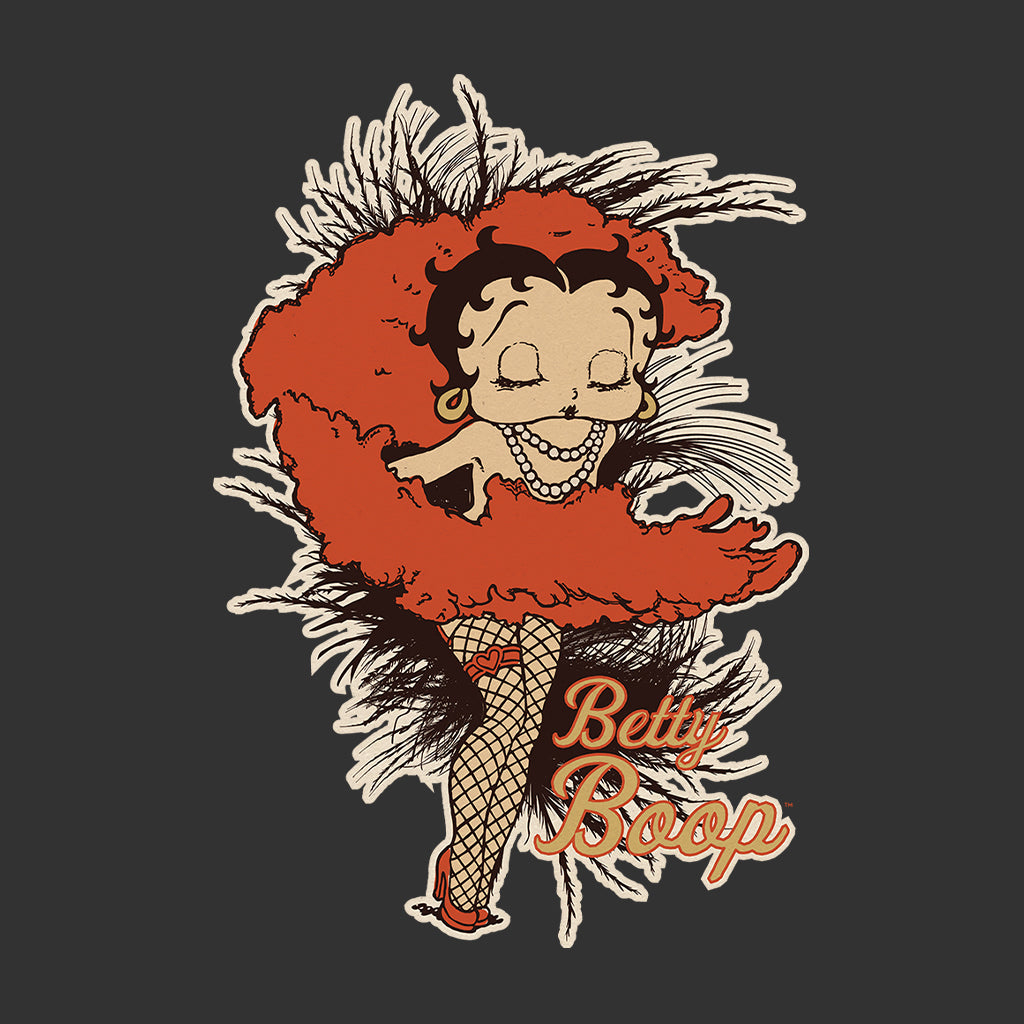 Betty Boop Fans and Feathers Kids Hooded Sweatshirt