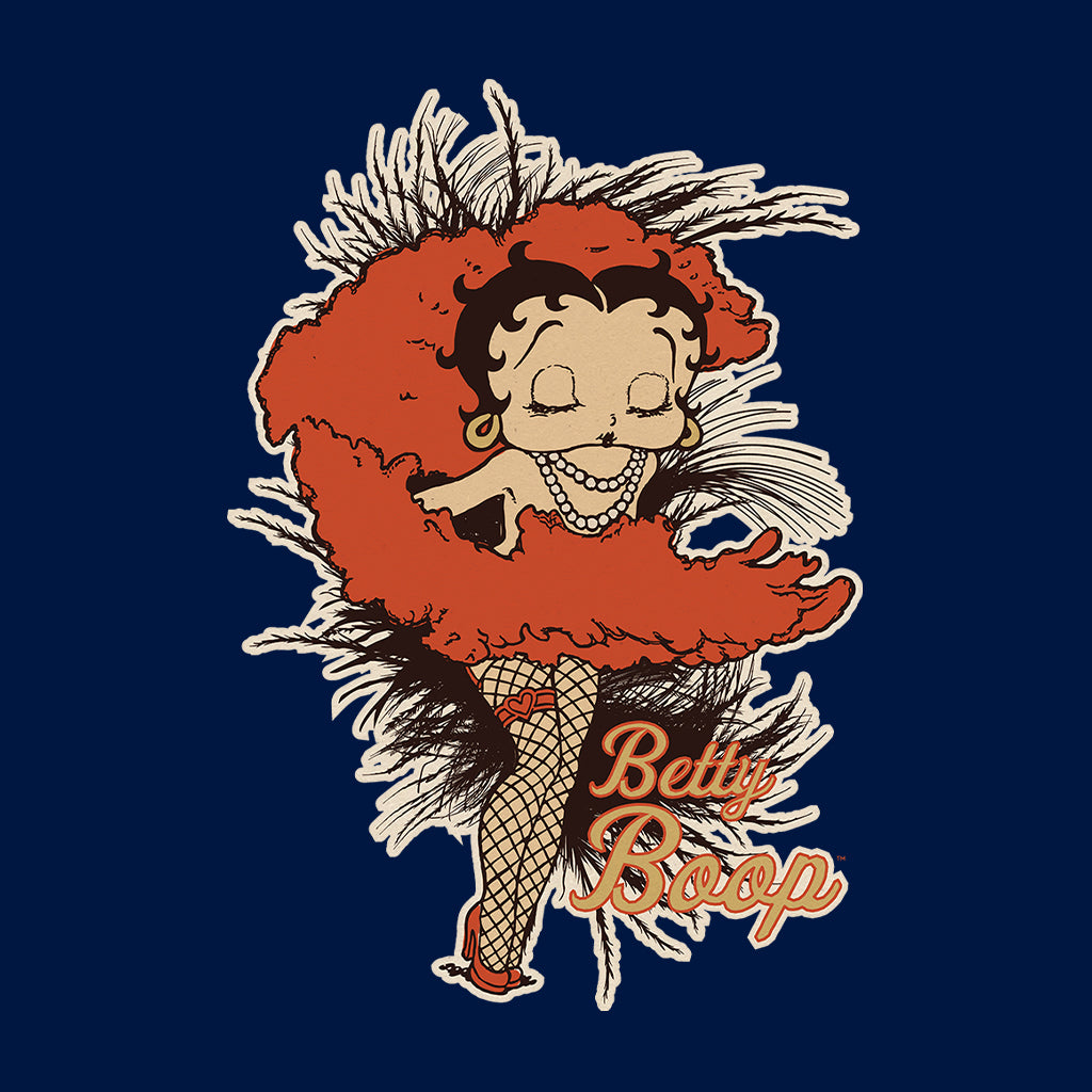 Betty Boop Fans and Feathers Kids T-Shirt