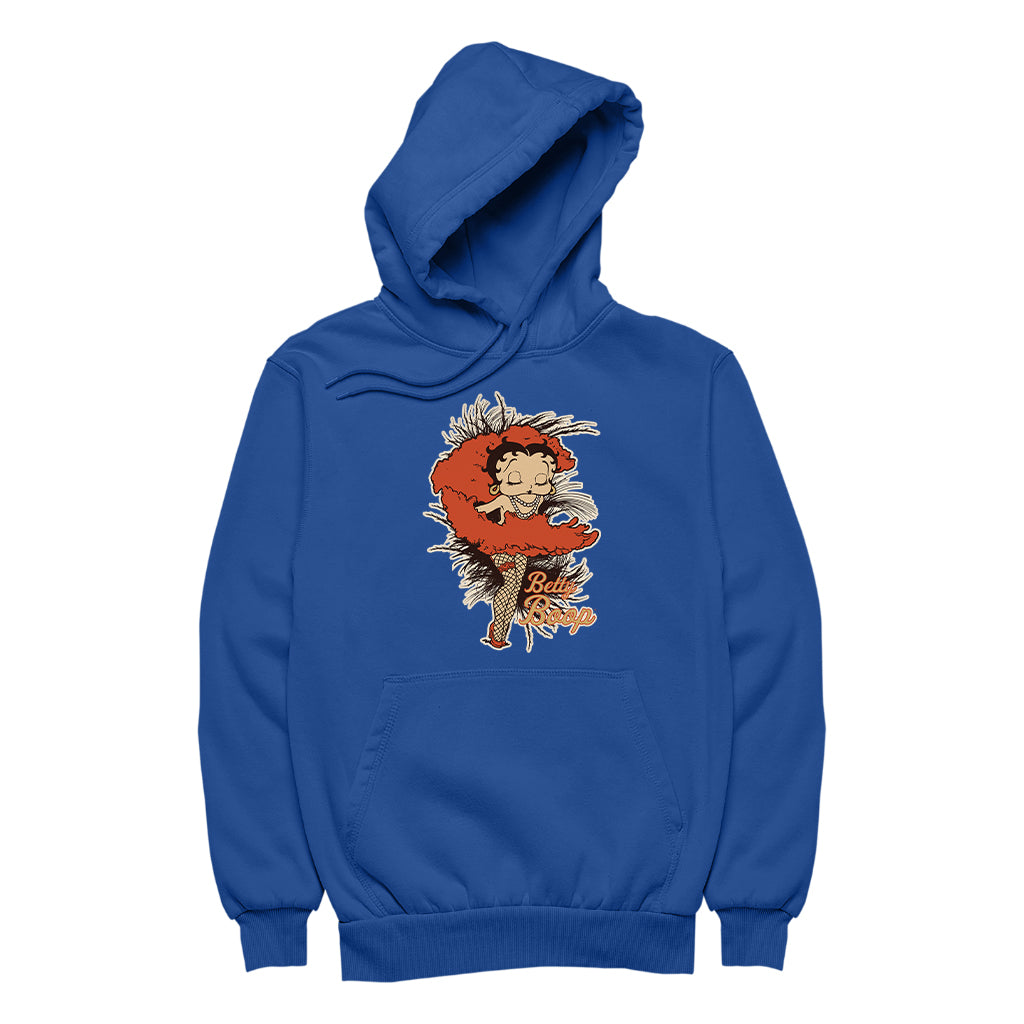 Betty Boop Fans and Feathers Women's Hooded Sweatshirt