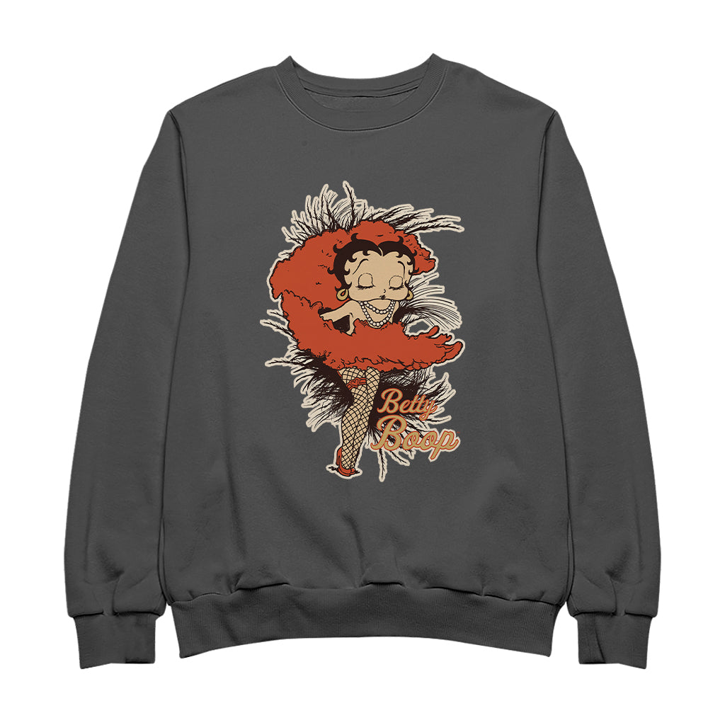 Betty Boop Fans and Feathers Women's Sweatshirt