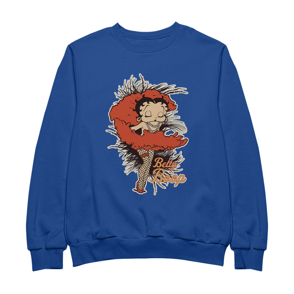 Betty Boop Fans and Feathers Women's Sweatshirt