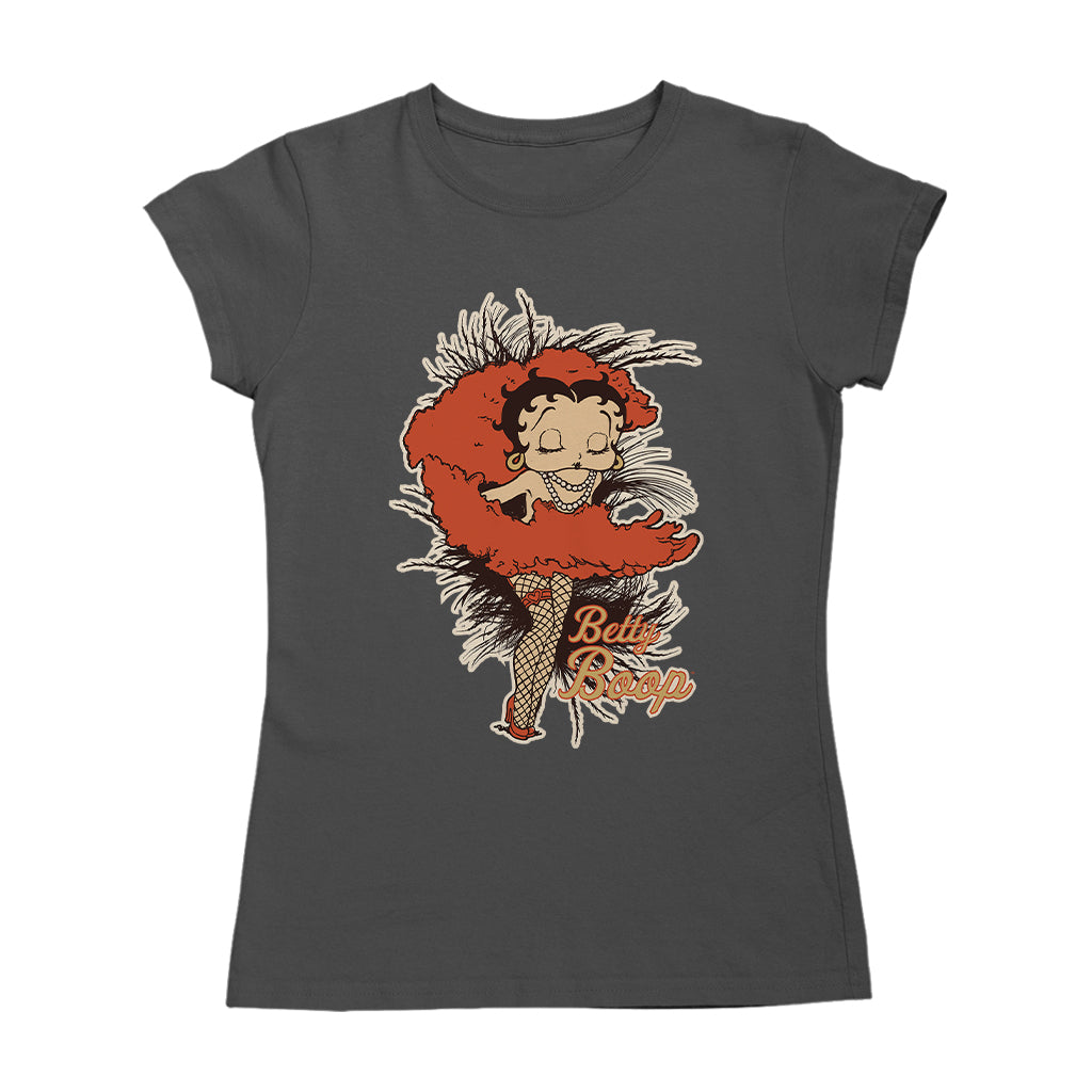 Betty Boop Fans and Feathers Women's T-Shirt