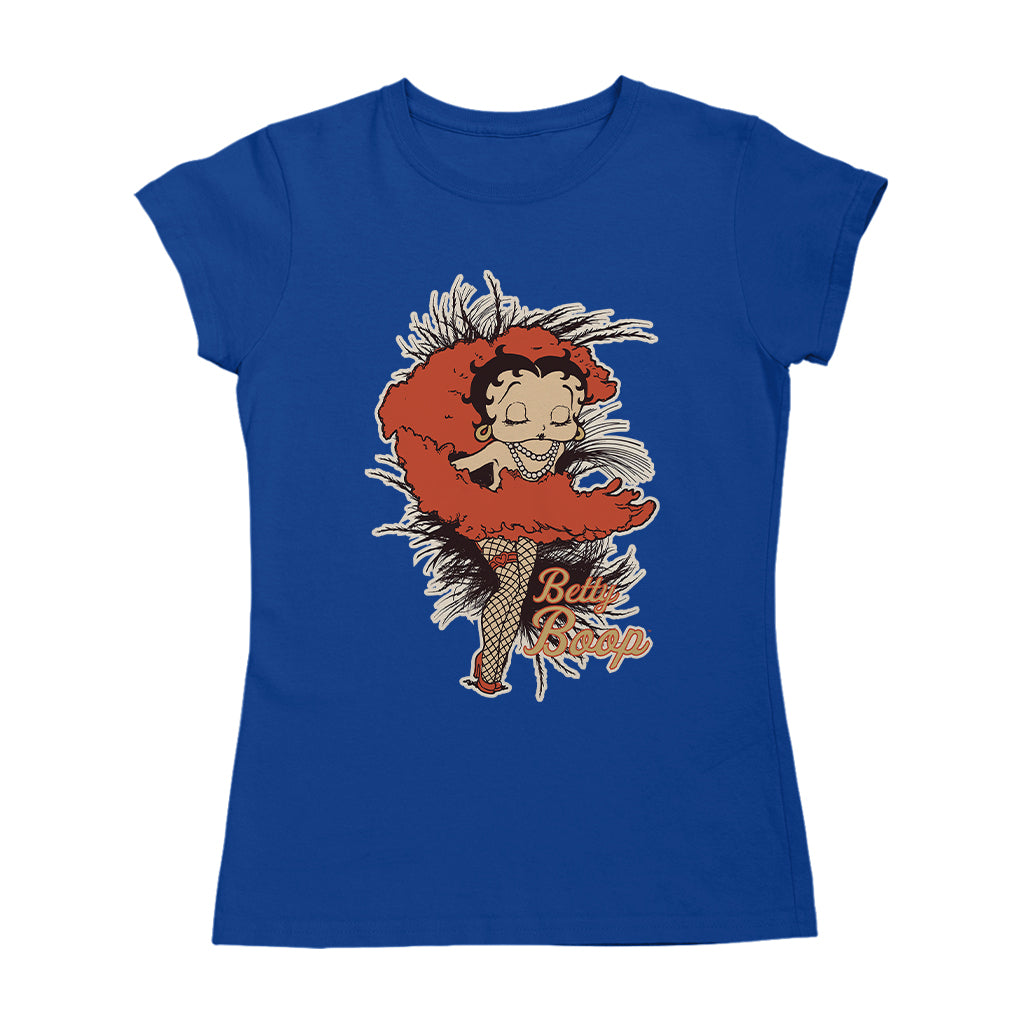 Betty Boop Fans and Feathers Women's T-Shirt