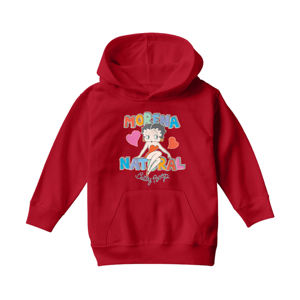 Betty Boop Morena Natural Kids Hooded Sweatshirt