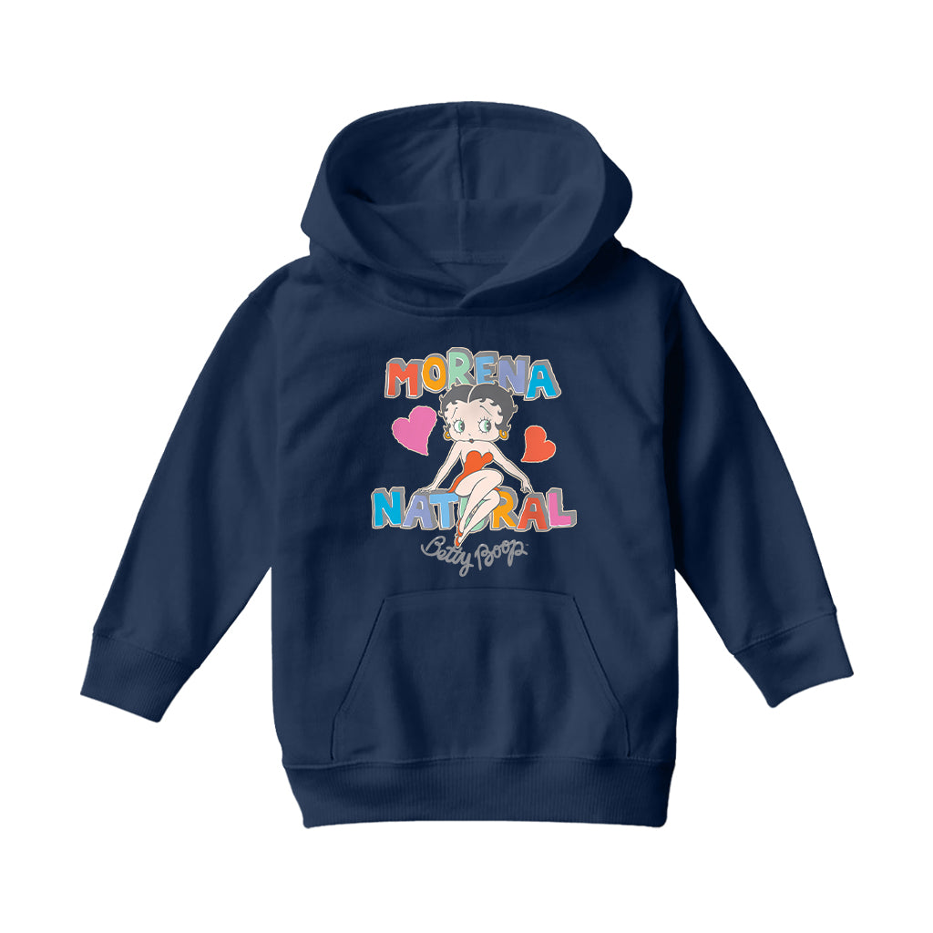 Betty Boop Morena Natural Kids Hooded Sweatshirt