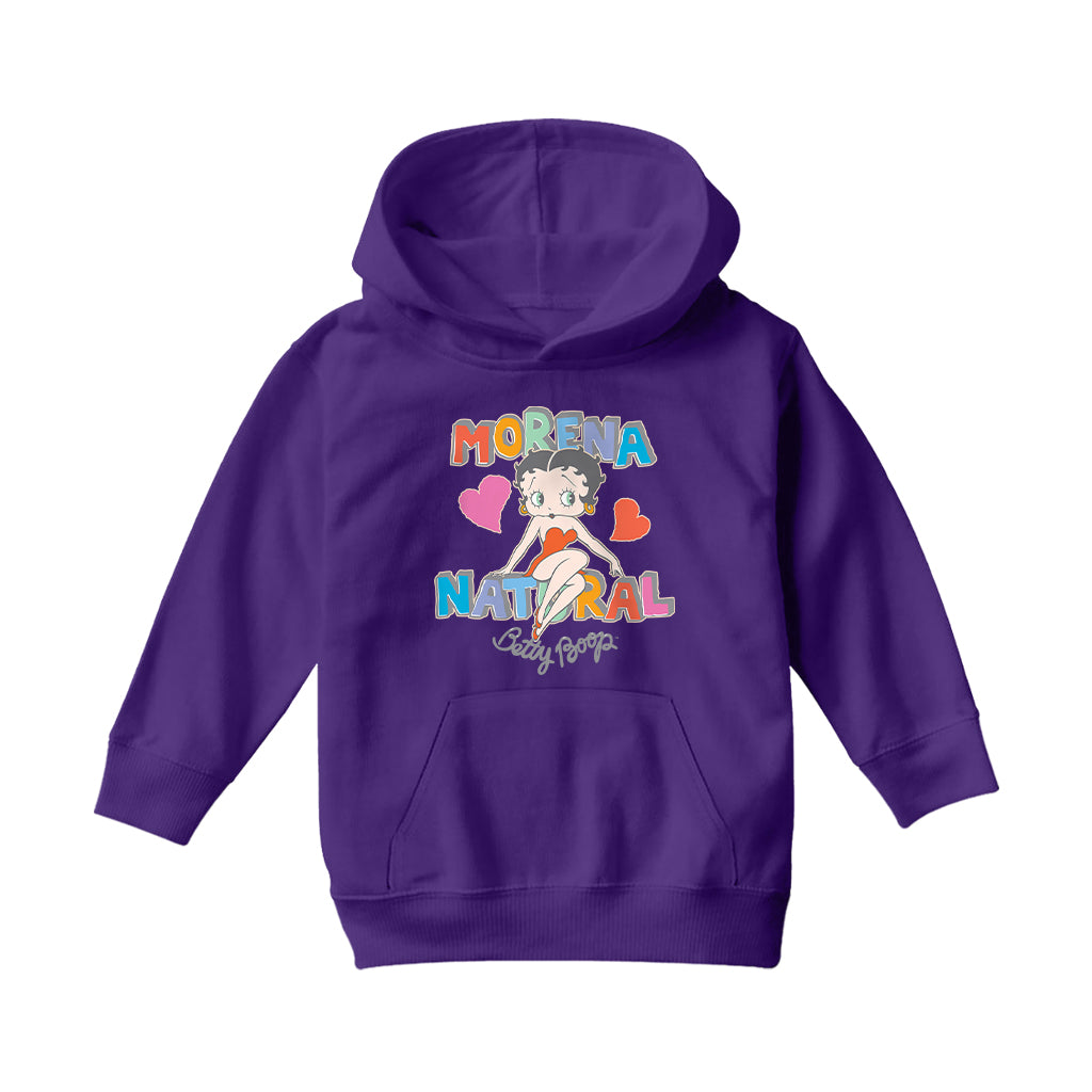 Betty Boop Morena Natural Kids Hooded Sweatshirt