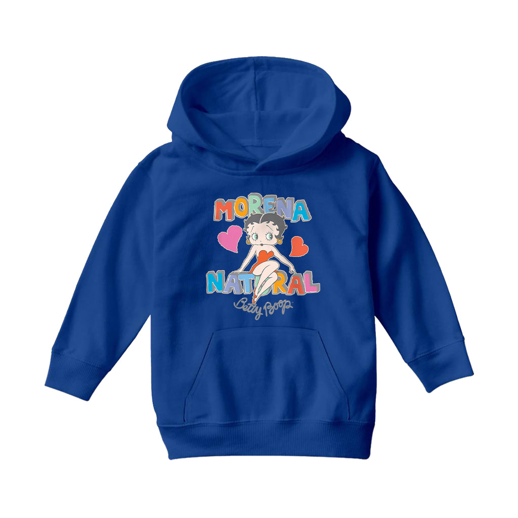 Betty Boop Morena Natural Kids Hooded Sweatshirt