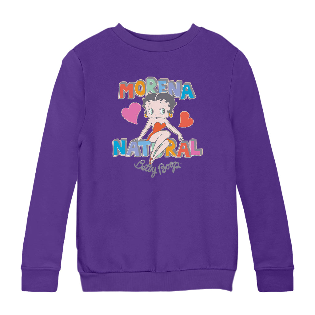 Betty Boop Morena Natural Kids Sweatshirt