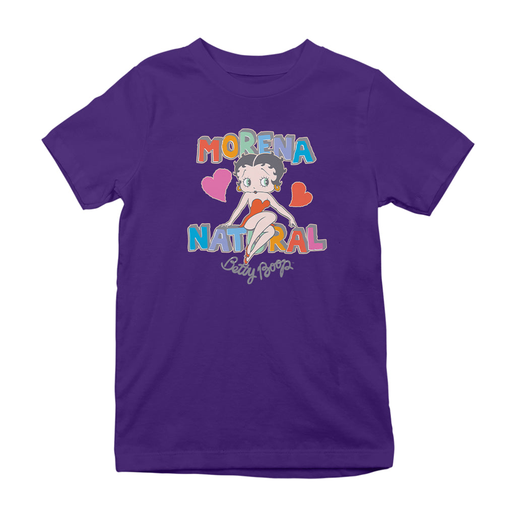 Betty Boop Morena Natural Kids T-Shirt