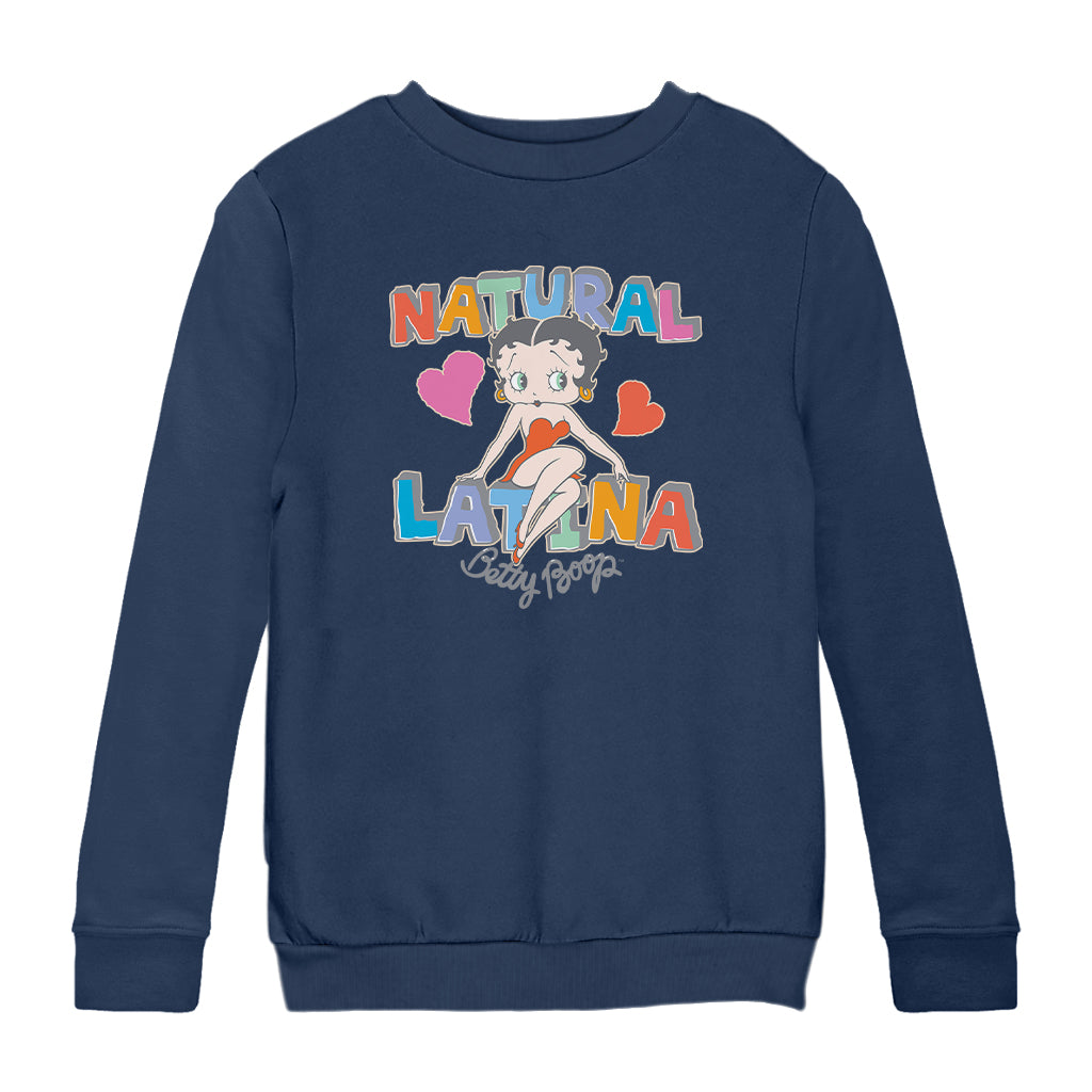 Betty Boop Natural Latina Kids Sweatshirt