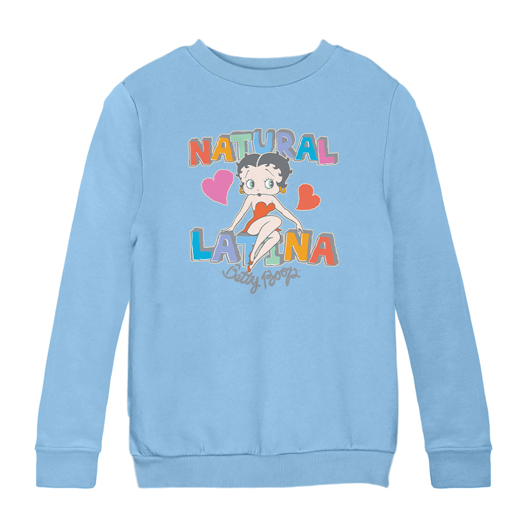 Betty Boop Natural Latina Kids Sweatshirt