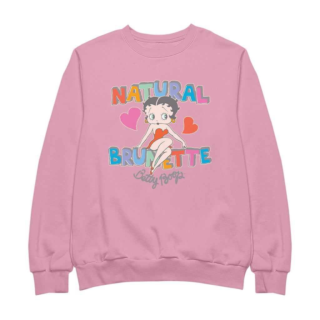 Betty Boop Natural Brunette Men's Sweatshirt