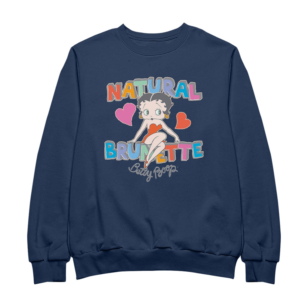 Betty Boop Natural Brunette Men's Sweatshirt