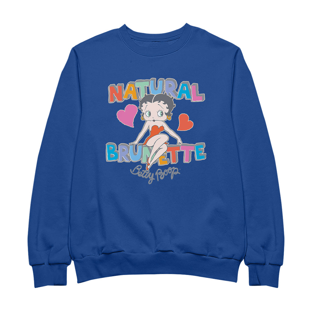 Betty Boop Natural Brunette Men's Sweatshirt