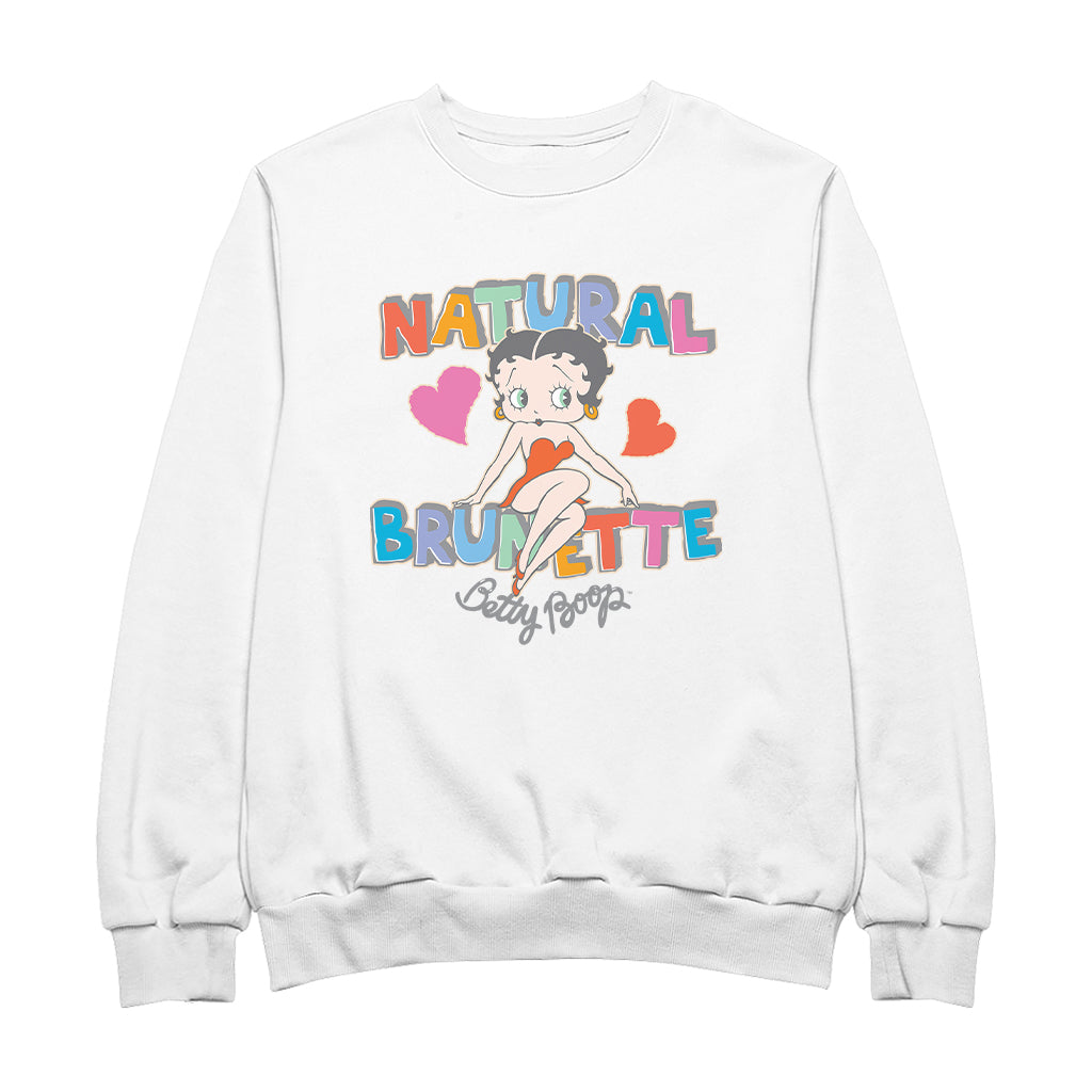 Betty Boop Natural Brunette Men's Sweatshirt