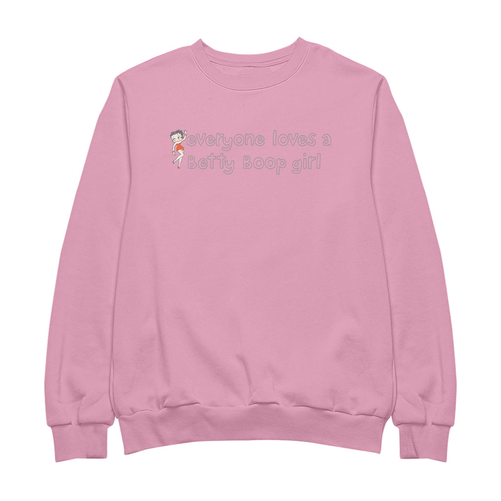 Betty Boop Everyone Loves A Betty Boop Girl Men's Sweatshirt