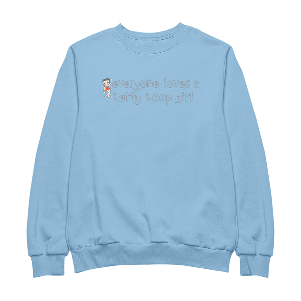Betty Boop Everyone Loves A Betty Boop Girl Men's Sweatshirt