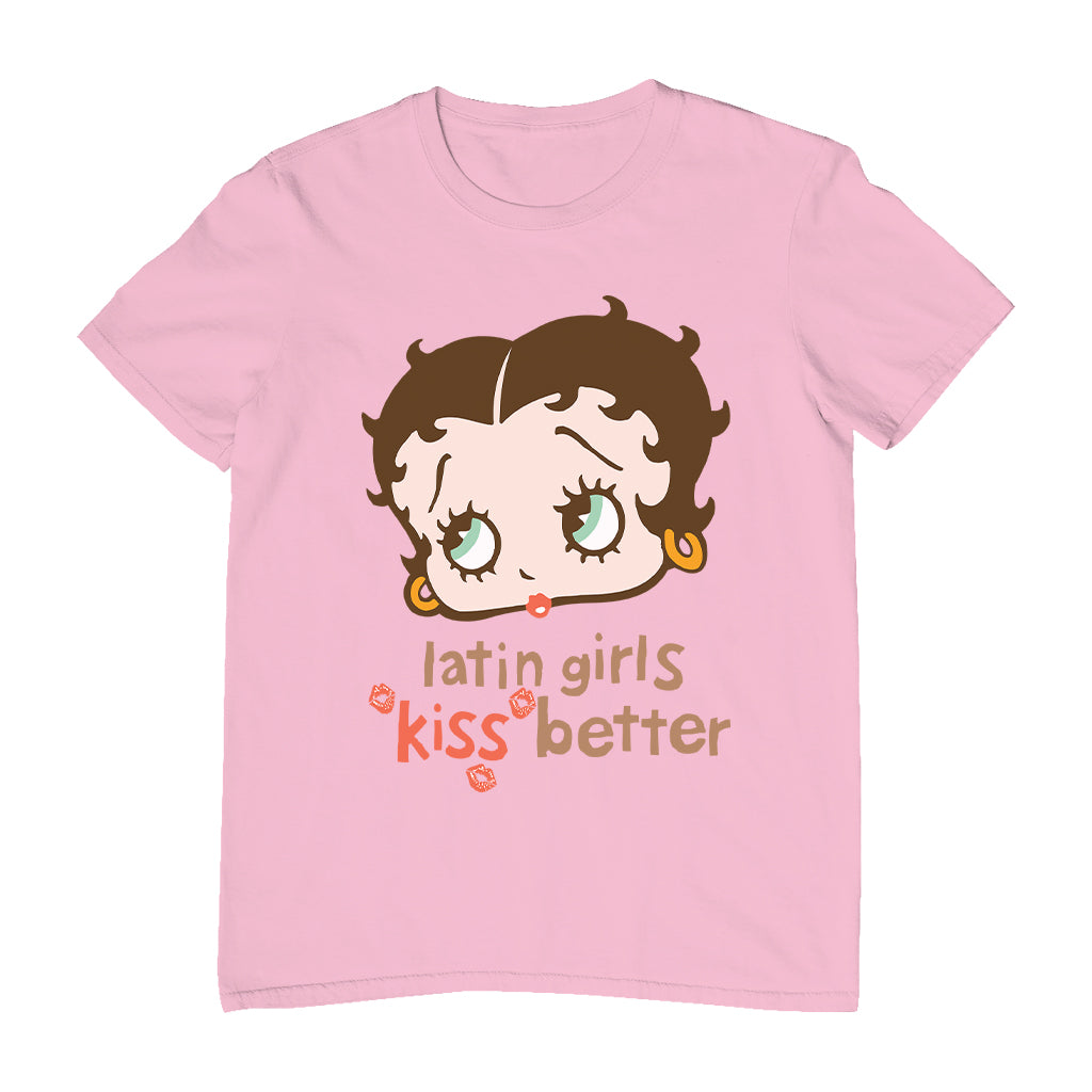Betty Boop Latin Girls Kiss Better Men's T-Shirt