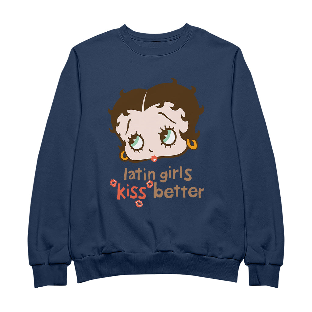 Betty Boop Latin Girls Kiss Better Women's Sweatshirt