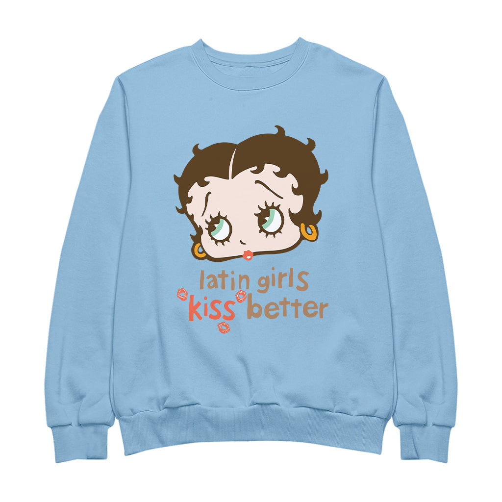 Betty Boop Latin Girls Kiss Better Women's Sweatshirt