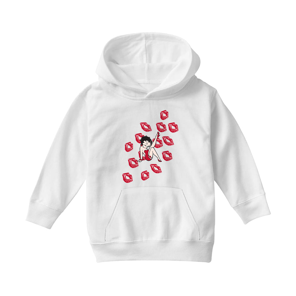Betty Boop Kisses Kids Hooded Sweatshirt