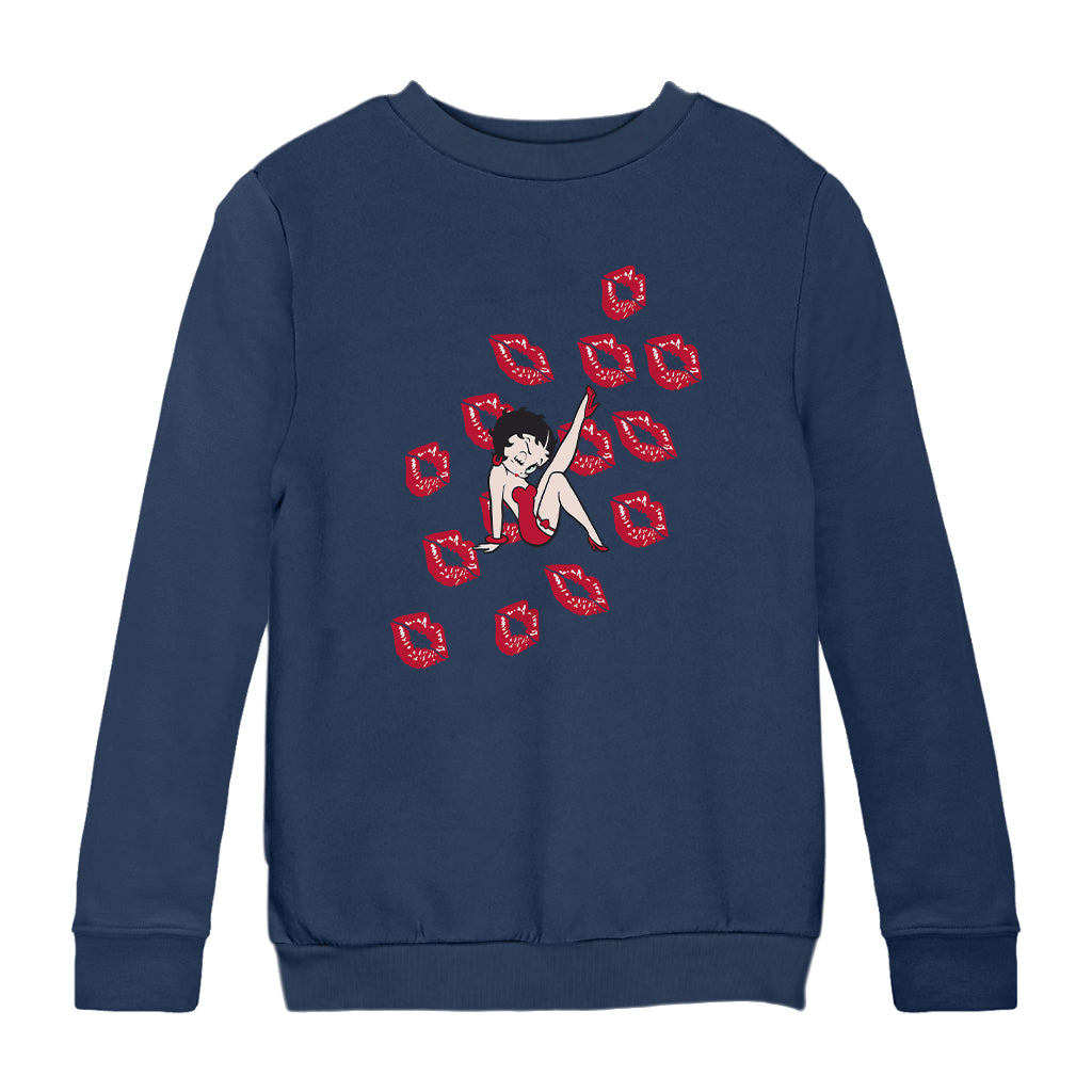 Betty Boop Kisses Kids Sweatshirt
