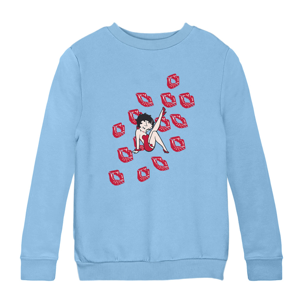 Betty Boop Kisses Kids Sweatshirt