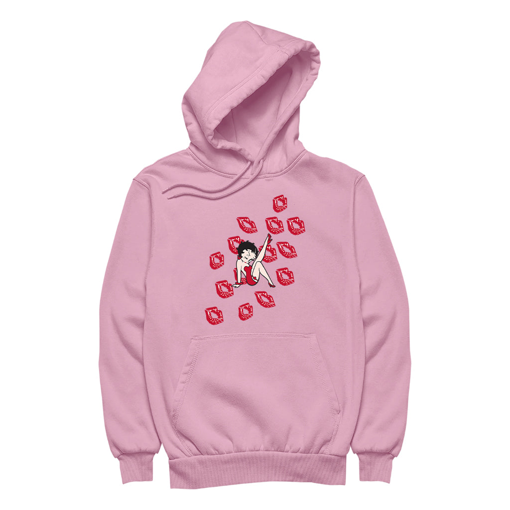 Betty Boop Kisses Men's Hooded Sweatshirt