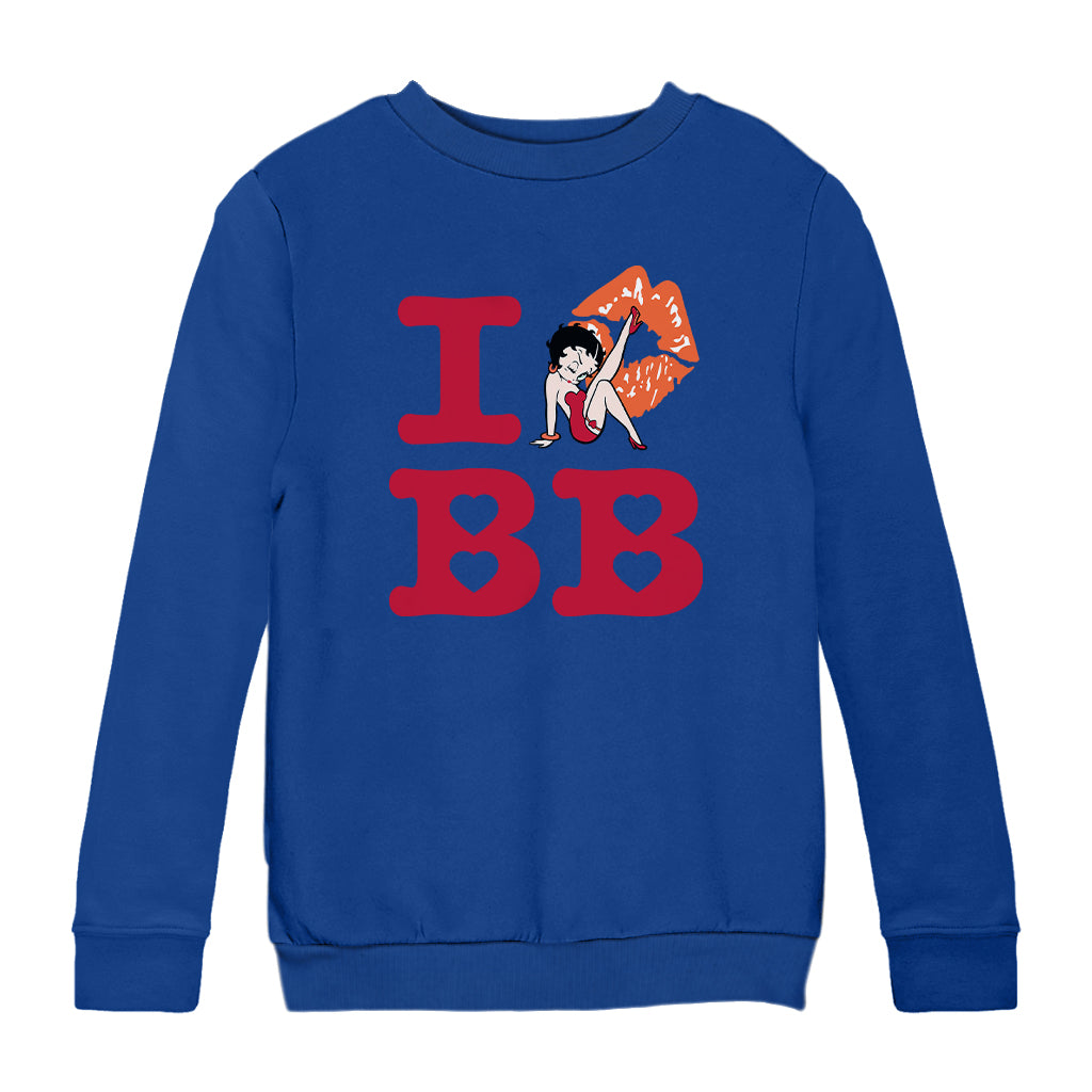 Betty Boop I BB Kiss Kids Sweatshirt