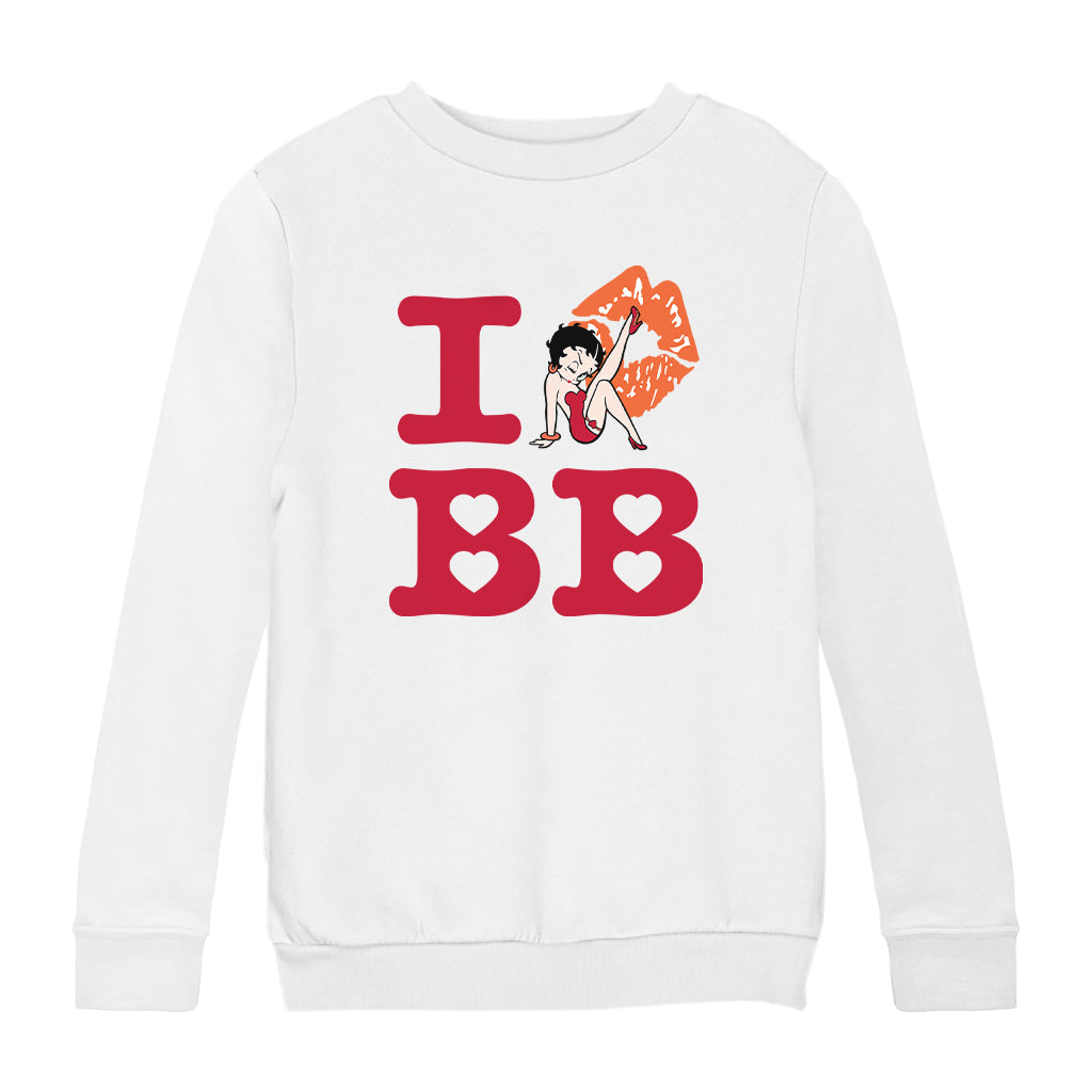 Betty Boop I BB Kiss Kids Sweatshirt