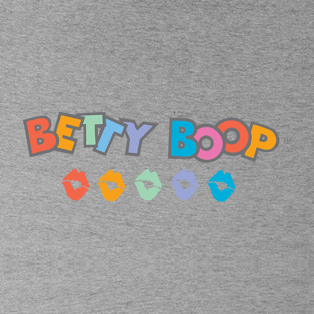 Betty Boop Rainbow Name and Lips Men's Hooded Sweatshirt
