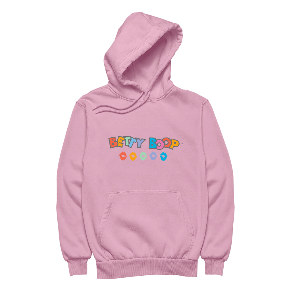 Betty Boop Rainbow Name and Lips Men's Hooded Sweatshirt