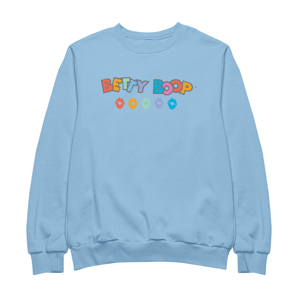 Betty Boop Rainbow Name and Lips Men's Sweatshirt