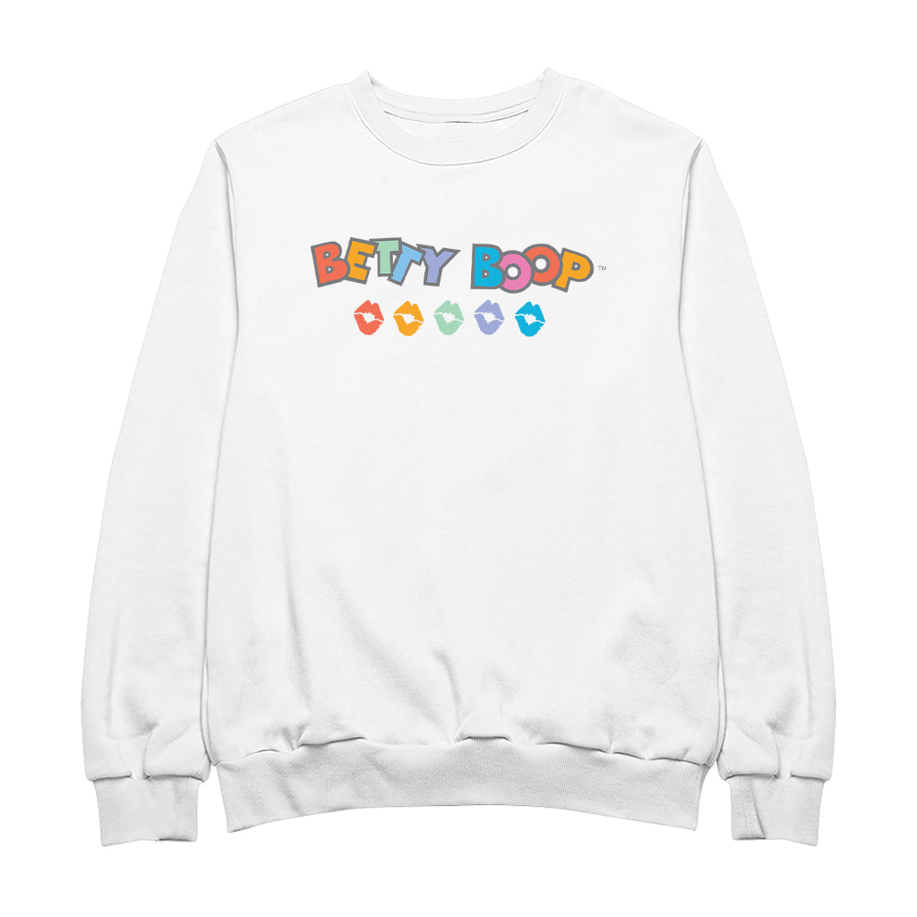 Betty Boop Rainbow Name and Lips Men's Sweatshirt